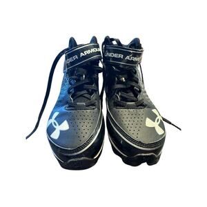 Under Armour Size 5Y US Black/White Cleats